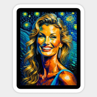 Faith Hill in starry night Sticker